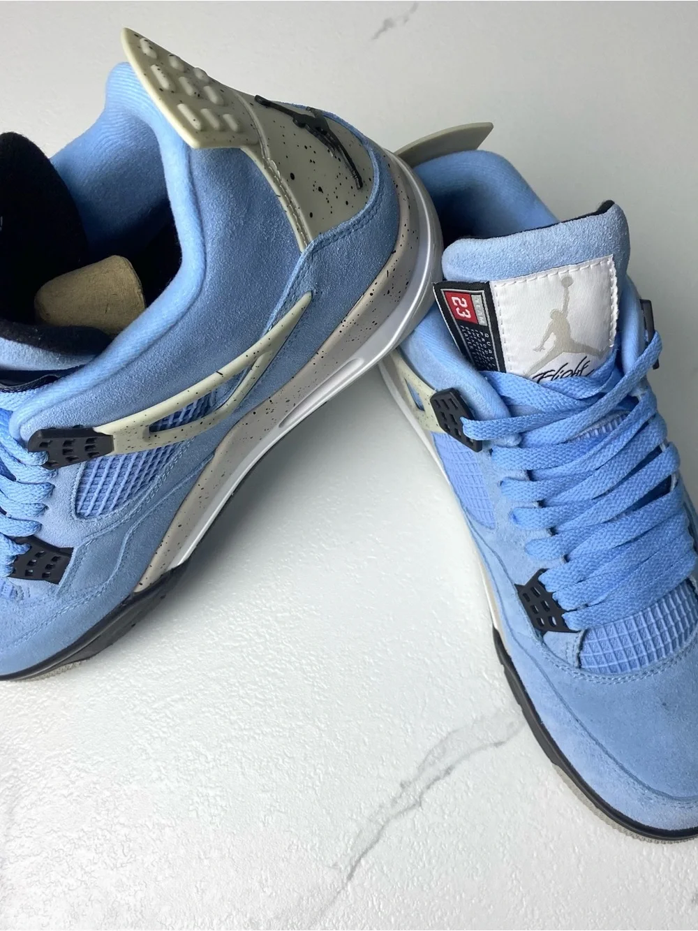 Jordan Men’s Sneakers in University Blue and Light Cream Accents